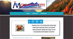 Desktop Screenshot of mountaincityauctions.com